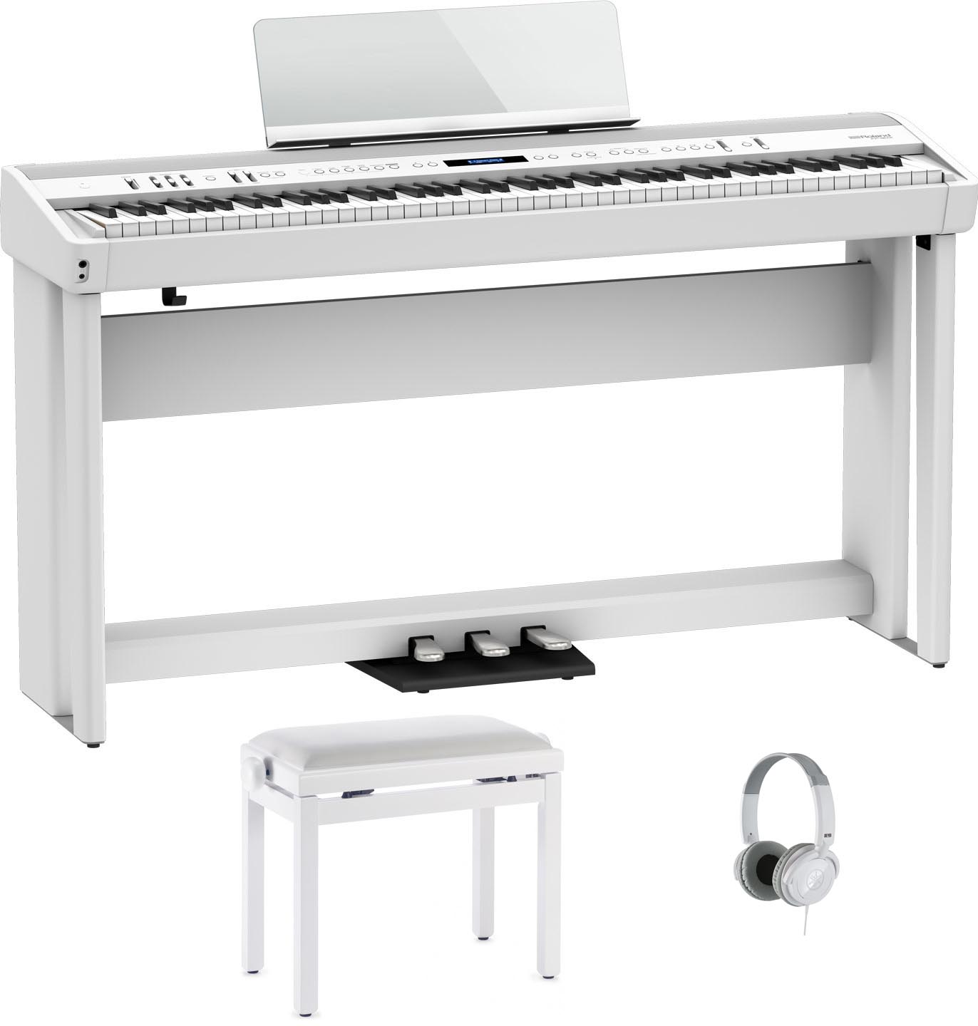 Roland FP-90X WH Home Bundle