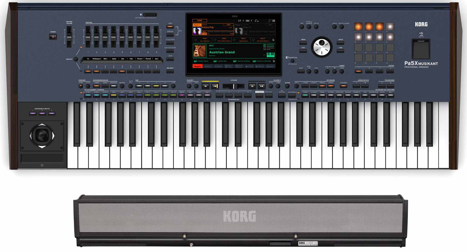 Korg PA5X 61 Musikant Speaker Bundle